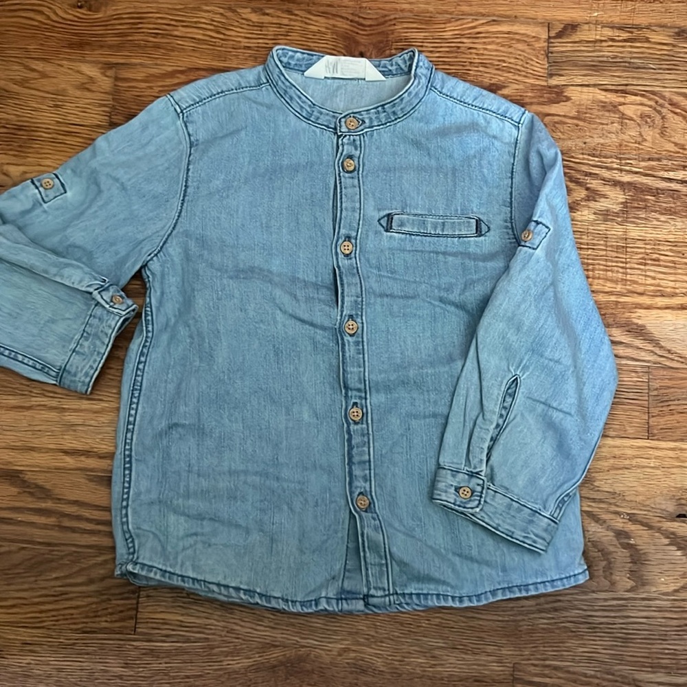 H&M Kids Light Blue Button Down Shirt